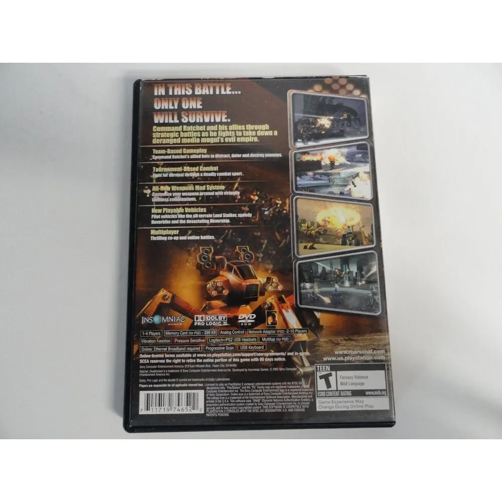 Ratchet Deadlocked PS2 PlayStation 2 Complete CIB - (See Pics)
